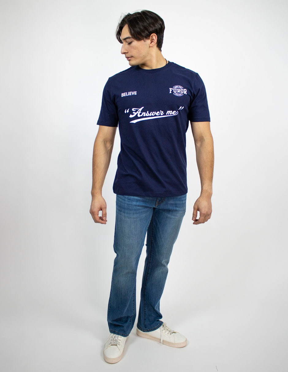 Playera cuello redondo para hombre 2