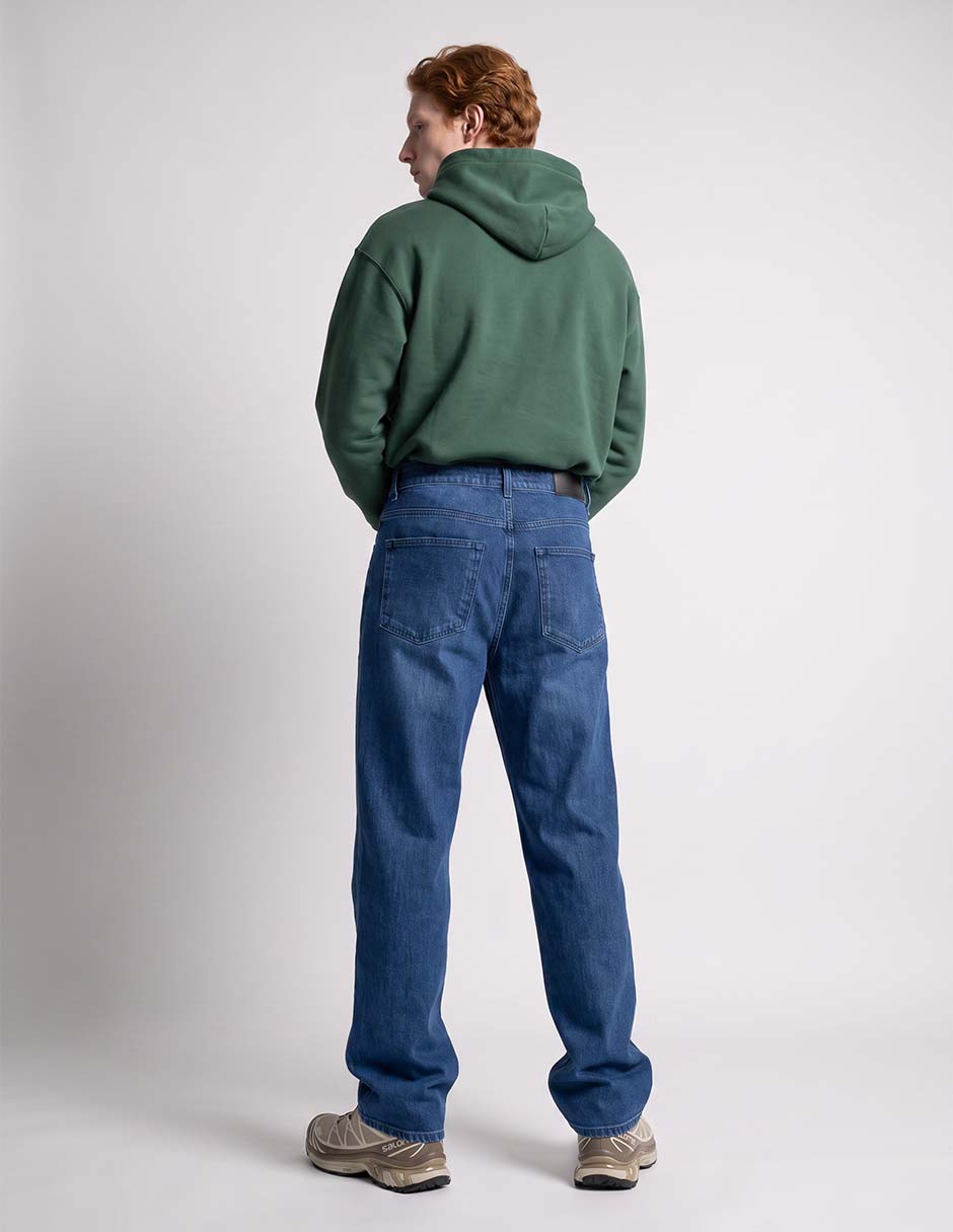 Jeans baggy lavado deslavado para hombre 2