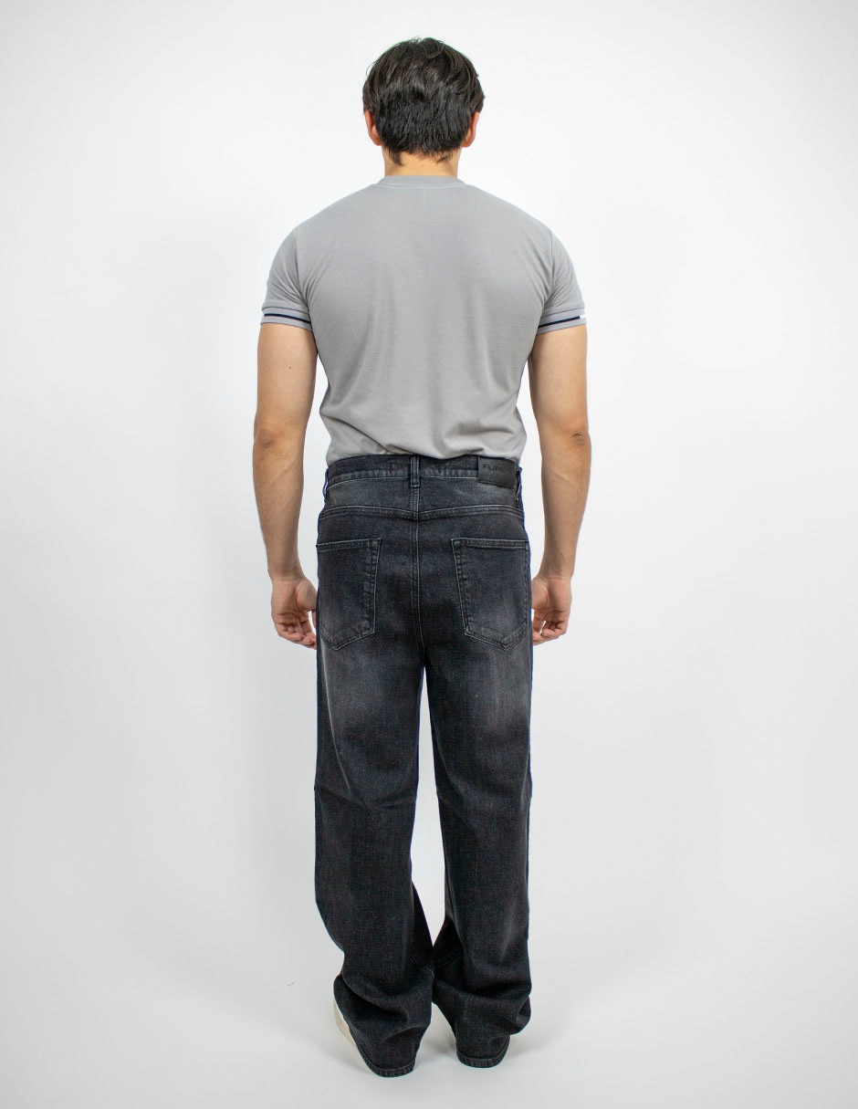 Jeans baggy lavado deslavado para hombre 5