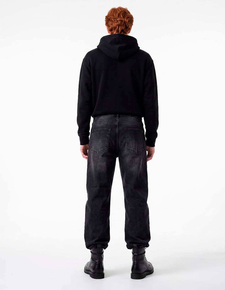 Jeans baggy lavado deslavado para hombre 2