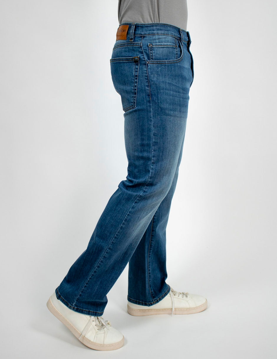 Jeans slim lavado medio para hombre 4