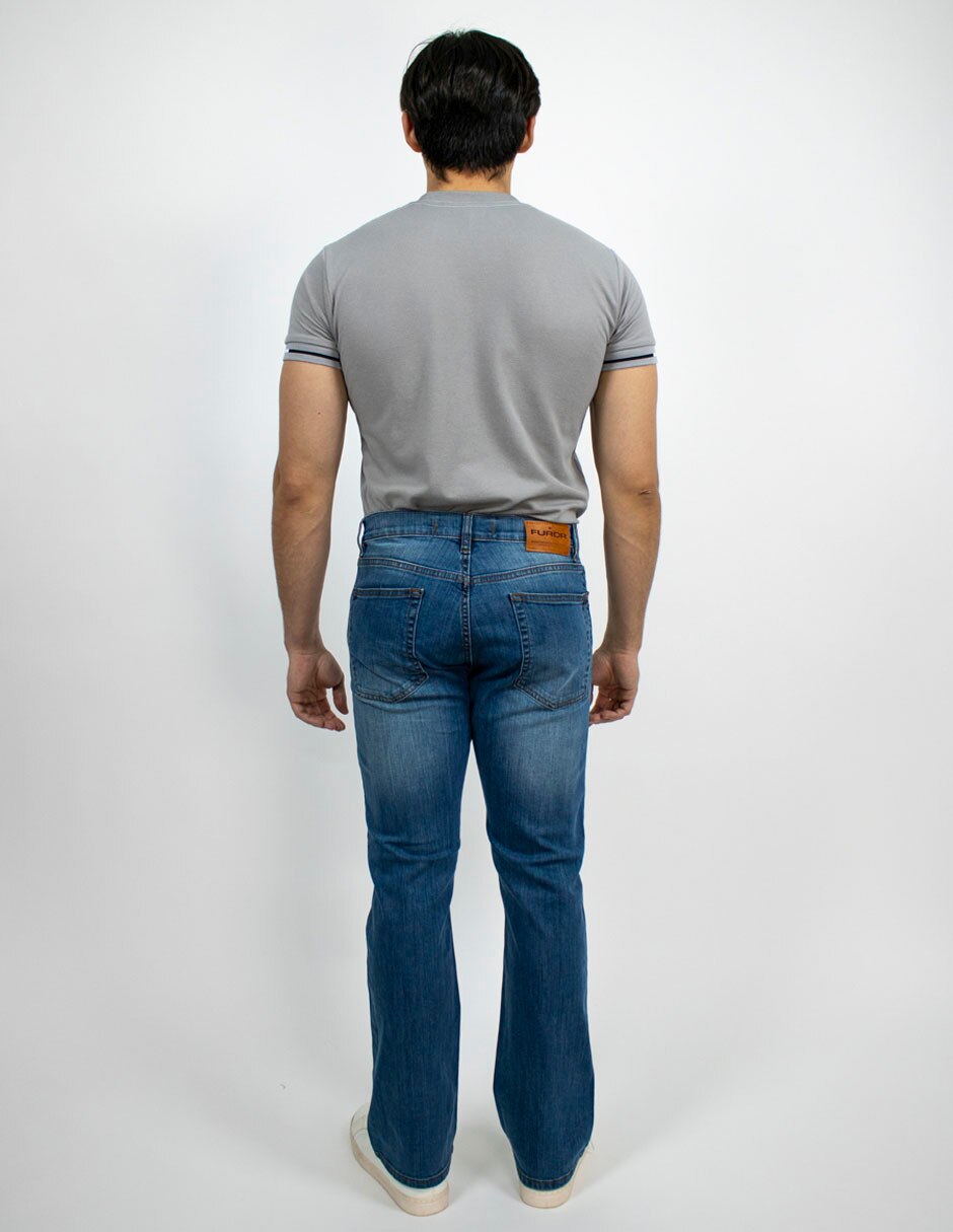 Jeans slim lavado medio para hombre 5