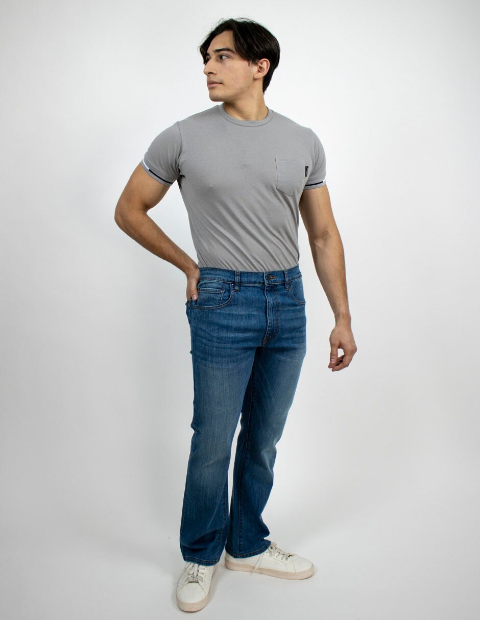 Jeans slim lavado medio para hombre 10