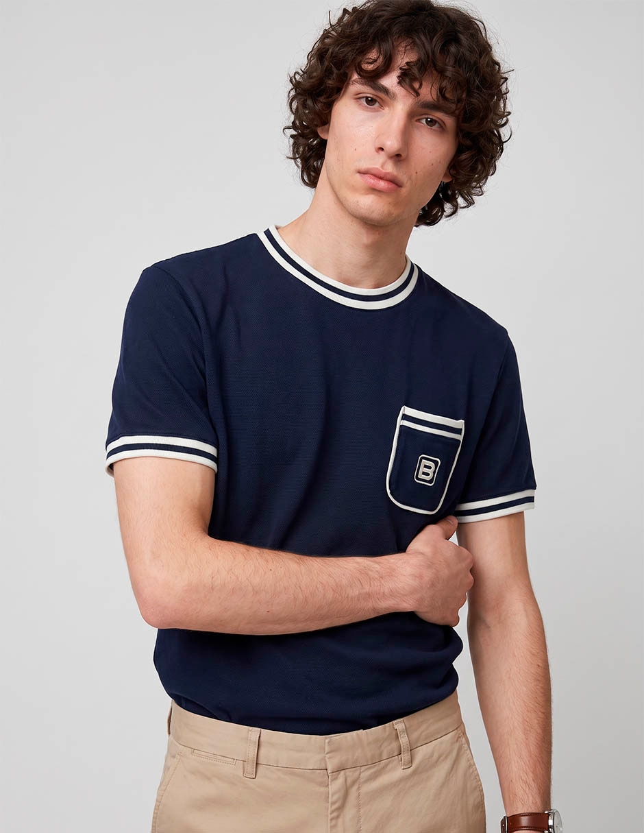 Playera cuello redondo para hombre