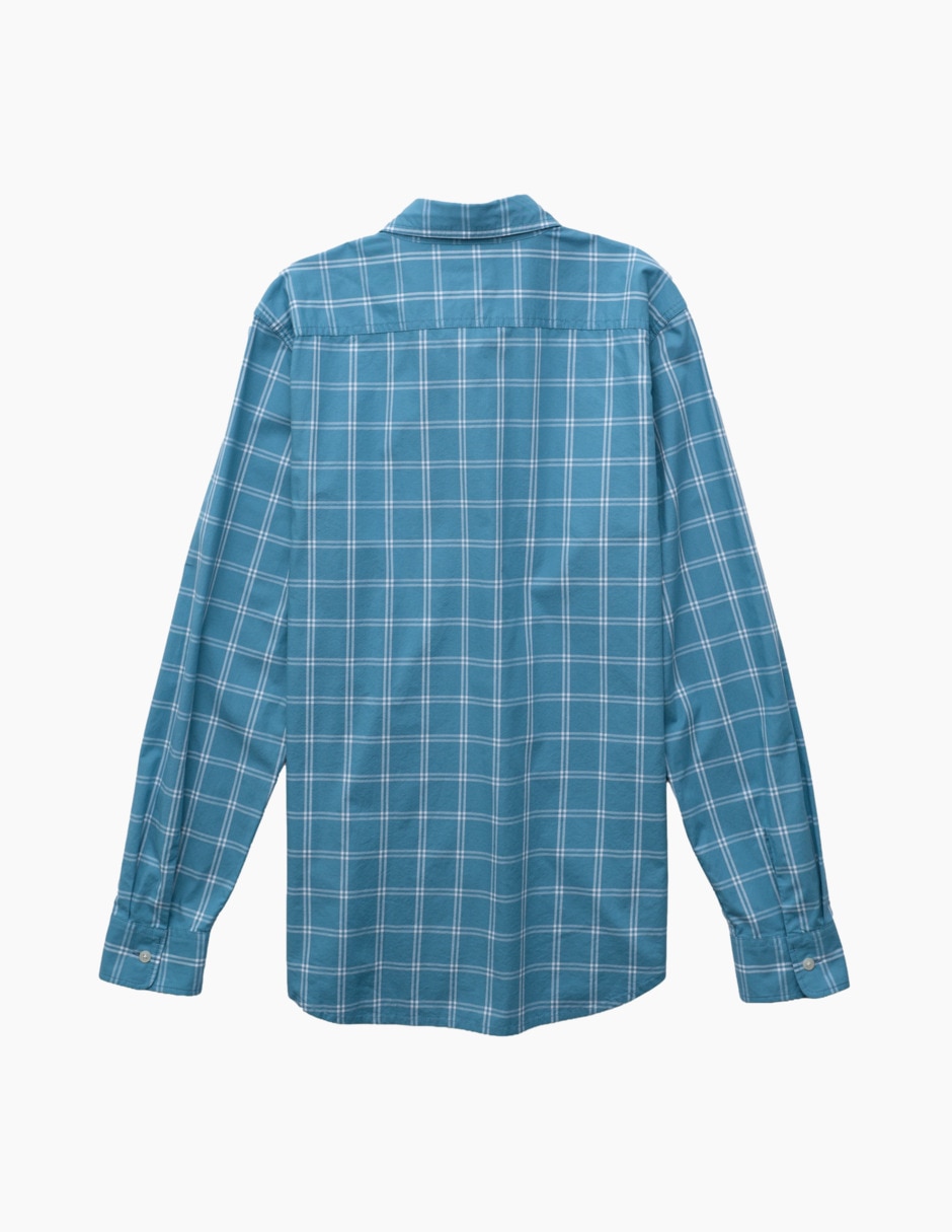 Camisa casual de algodón manga larga para hombre 4