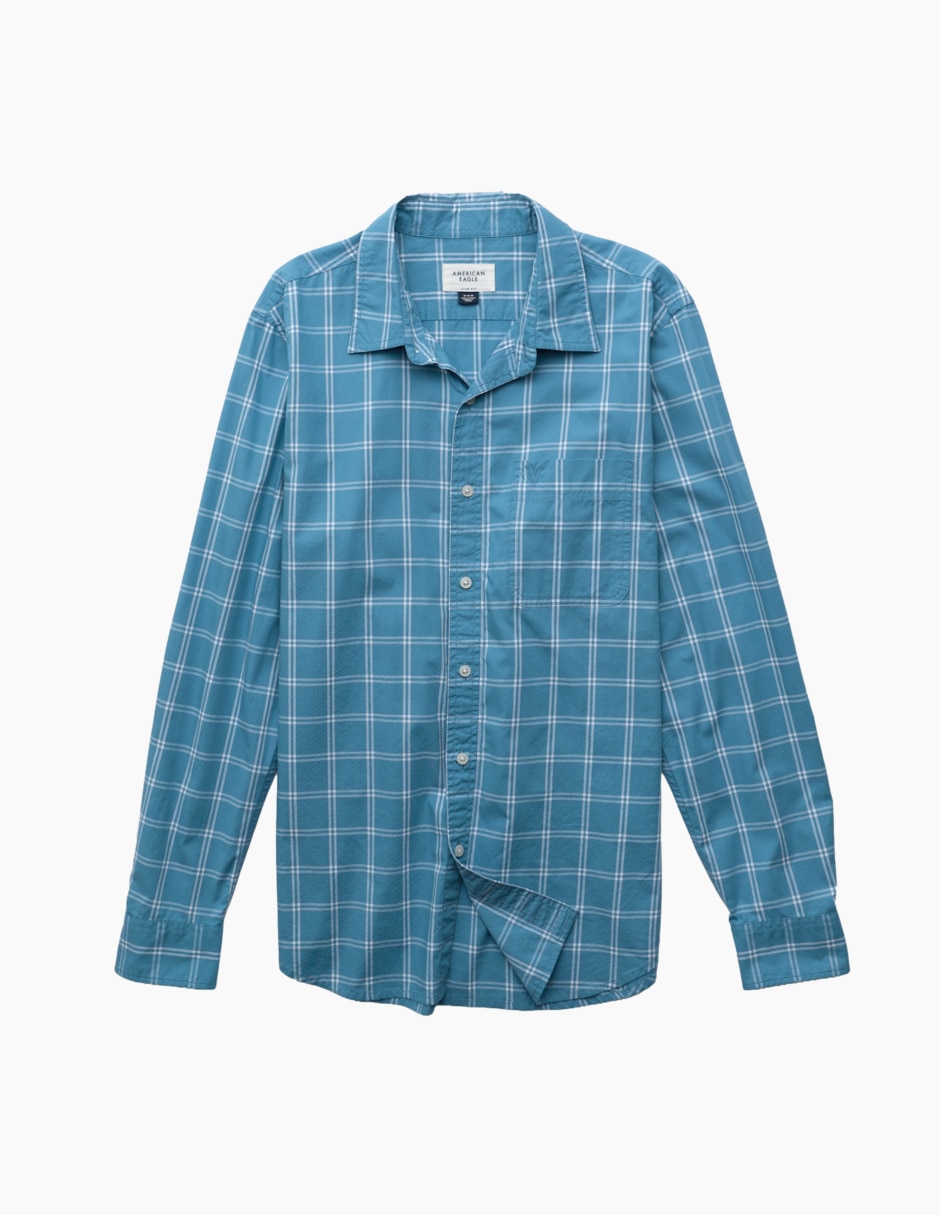 Camisa casual de algodón manga larga para hombre 3