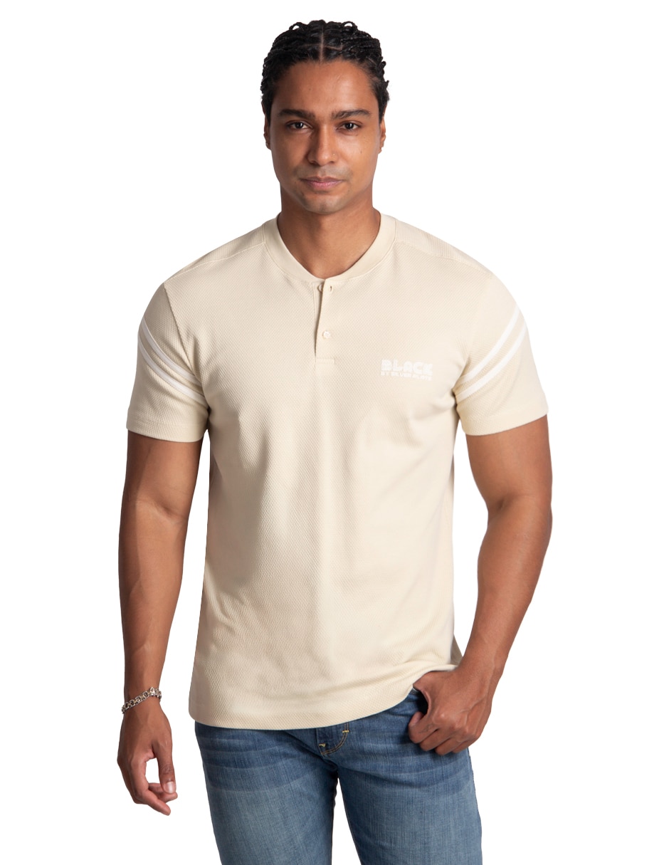 Set playera/playera cuello henley para hombre