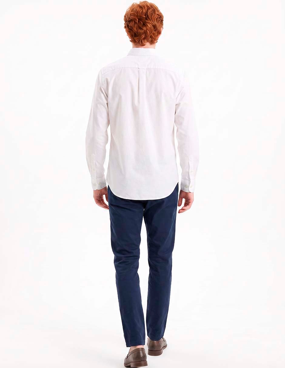 Camisa casual manga larga para hombre 4