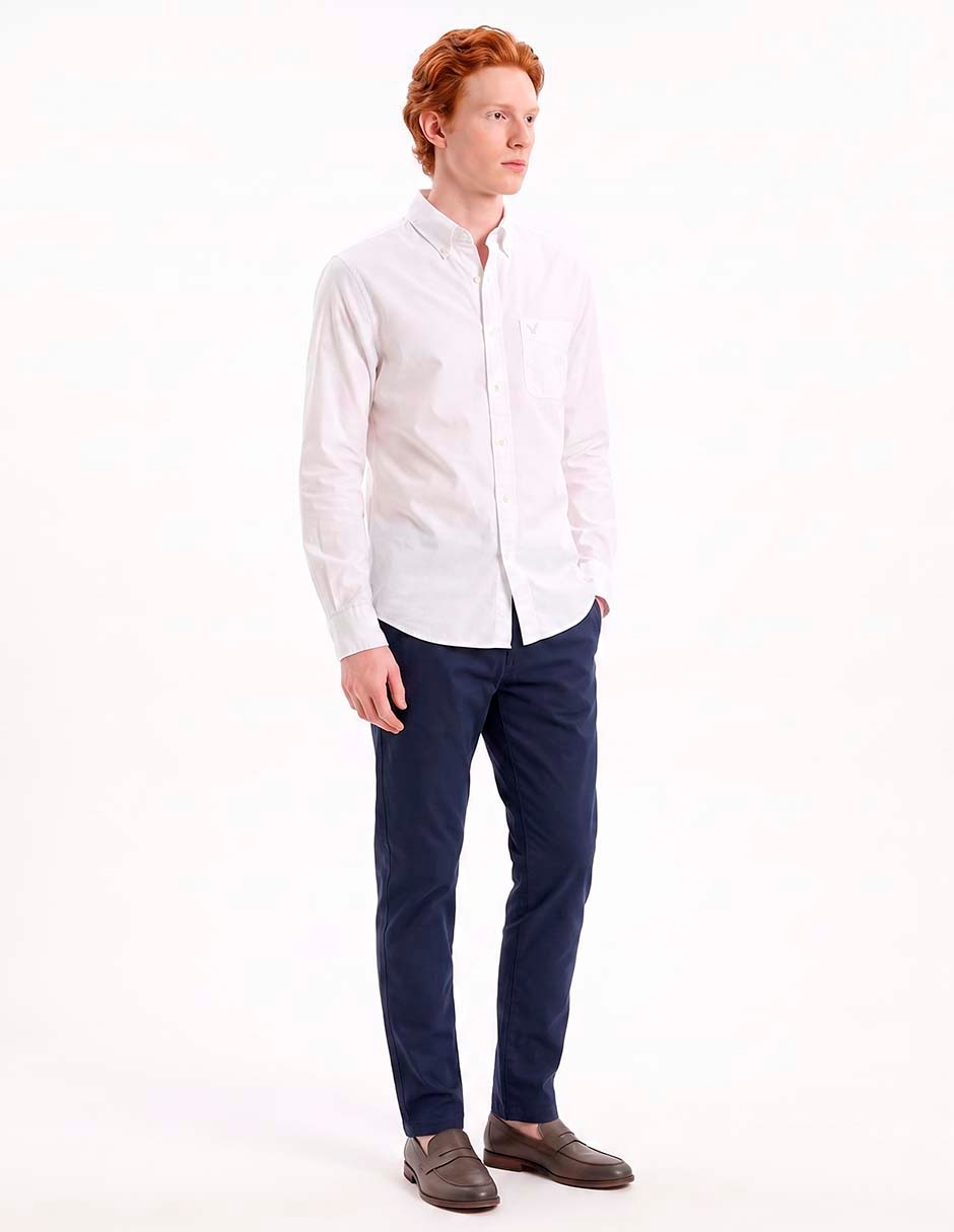 Camisa casual manga larga para hombre 3