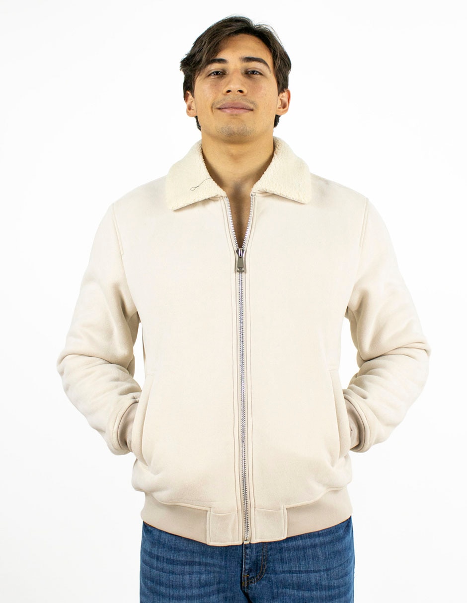 Chamarra bomber con bolsillos para hombre