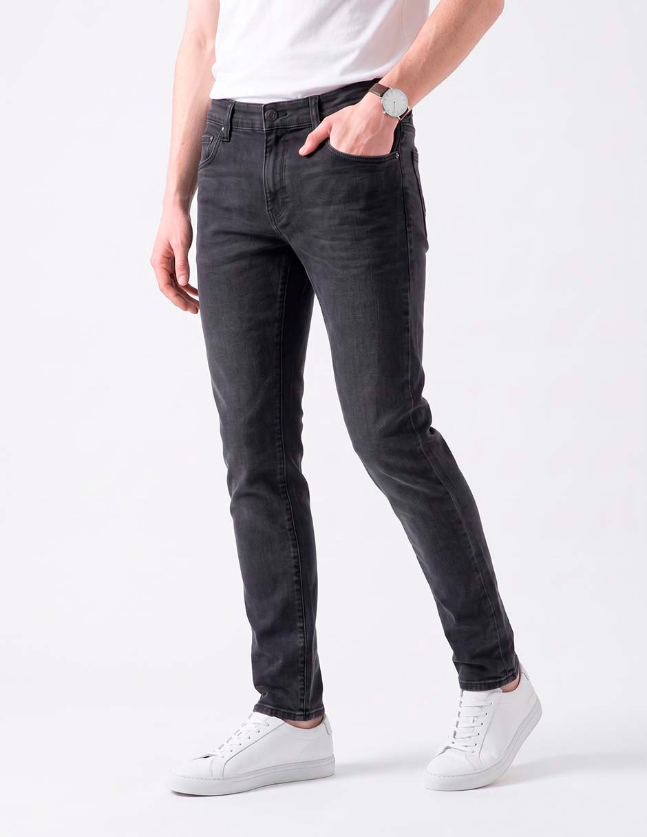 Jeans Relaxed Straight deslavado para hombre 3