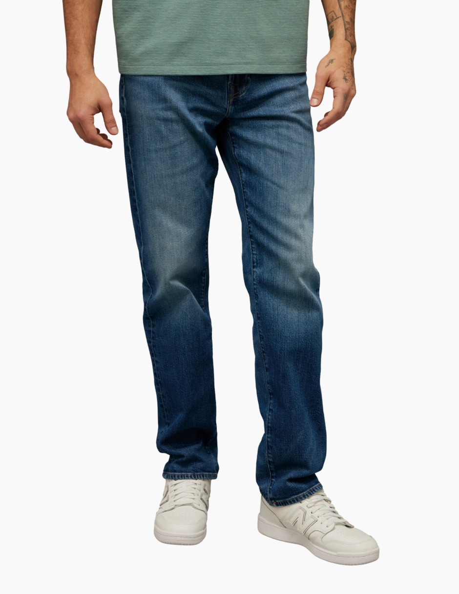 Jeans straight lavado obscuro para hombre Jeans straight lavado obscuro para hombre