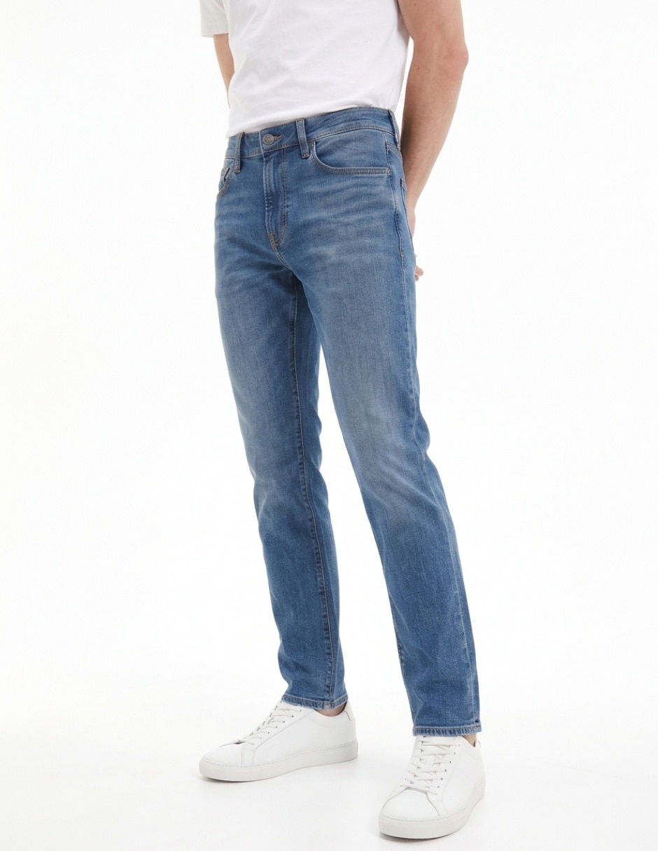 Jeans straight lavado obscuro para hombre Jeans straight lavado obscuro para hombre