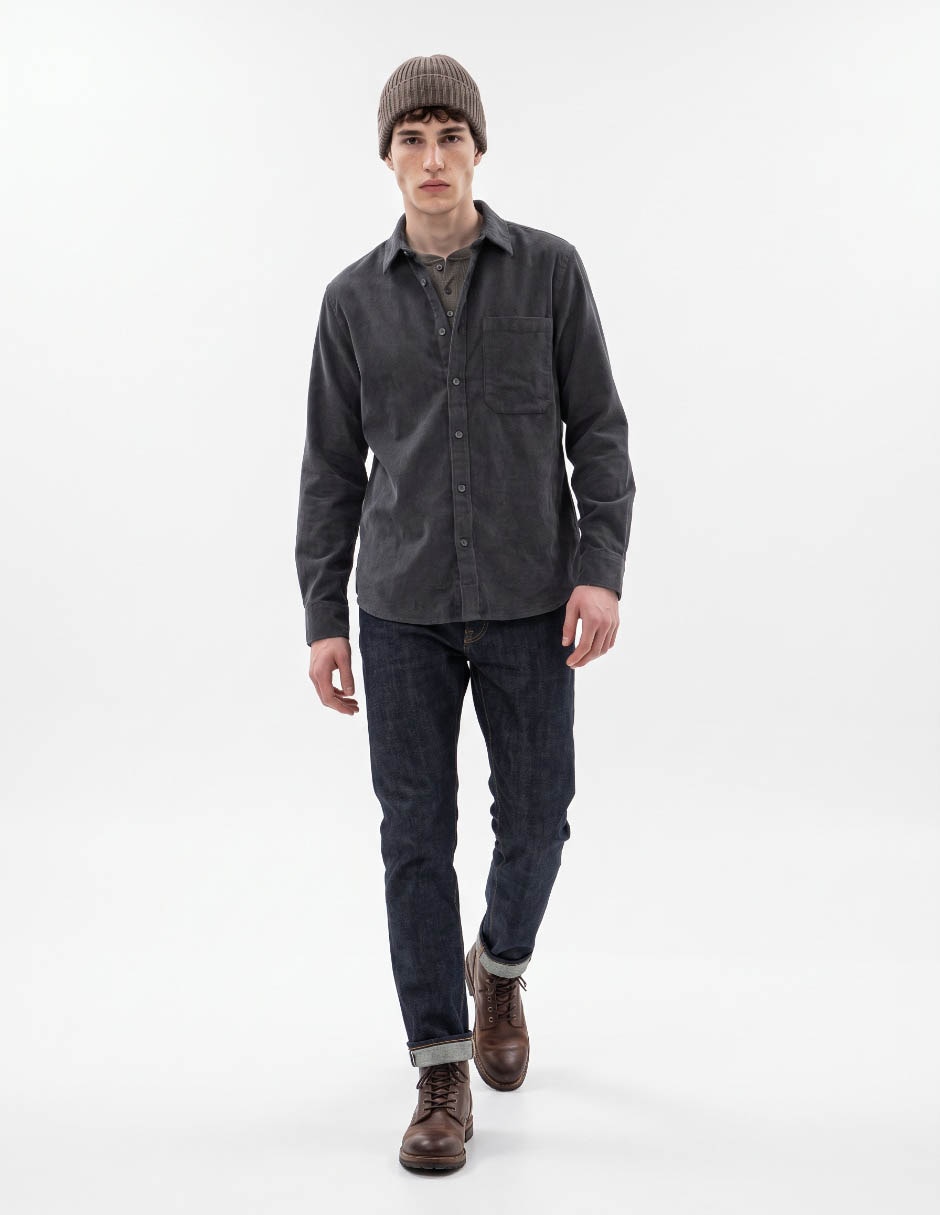 Camisa casual manga larga para hombre 3
