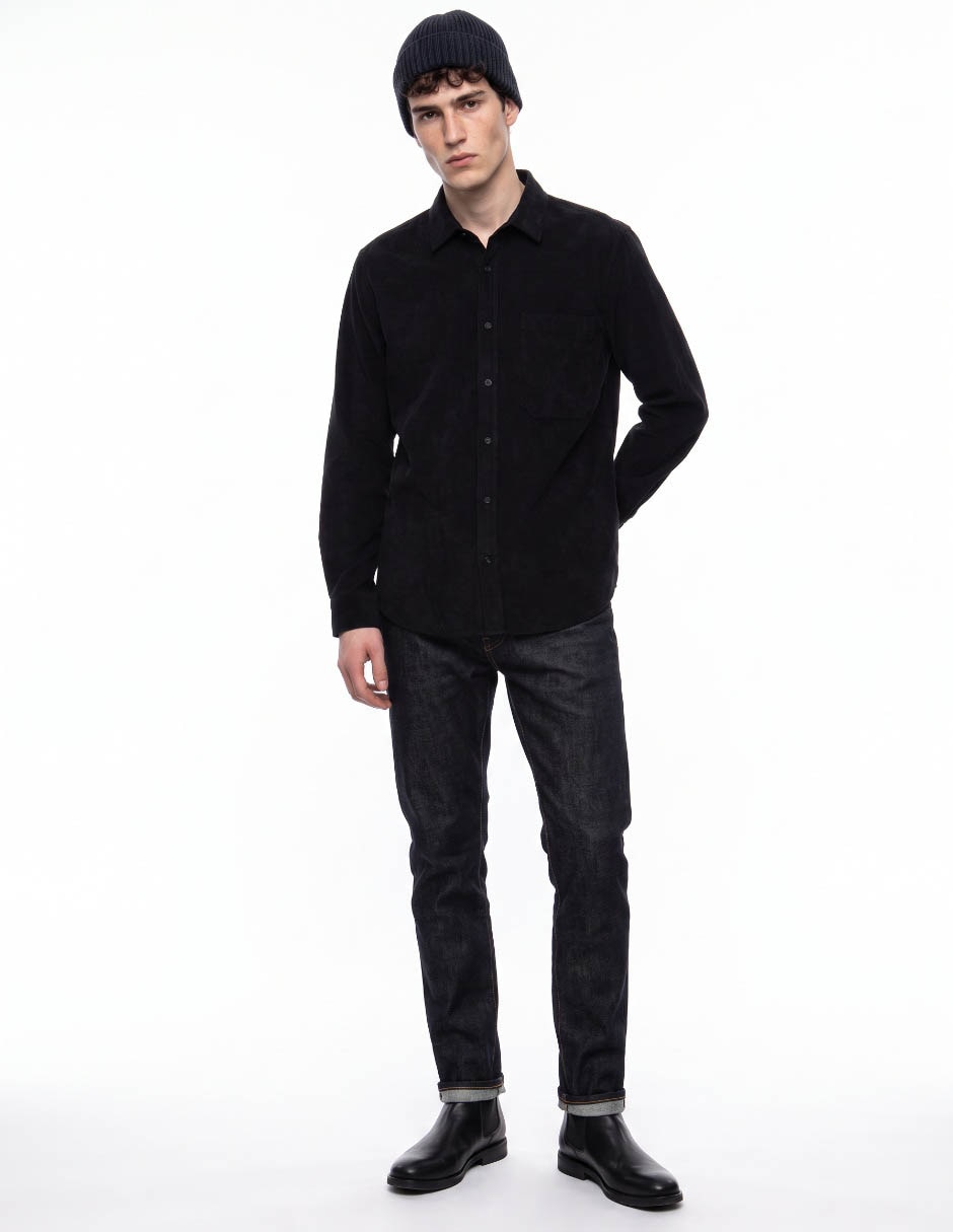 Camisa casual manga larga para hombre 3