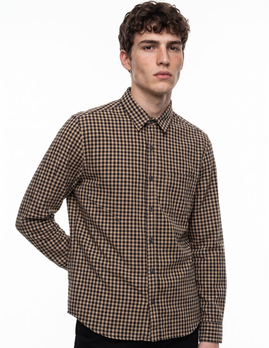 Camisa casual manga larga para hombre Camisa casual manga larga para hombre