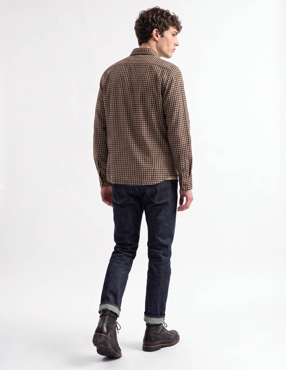 Camisa casual manga larga para hombre 2