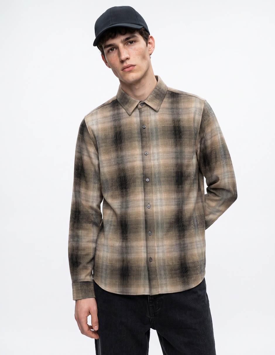 Camisa casual manga larga para hombre Camisa casual manga larga para hombre