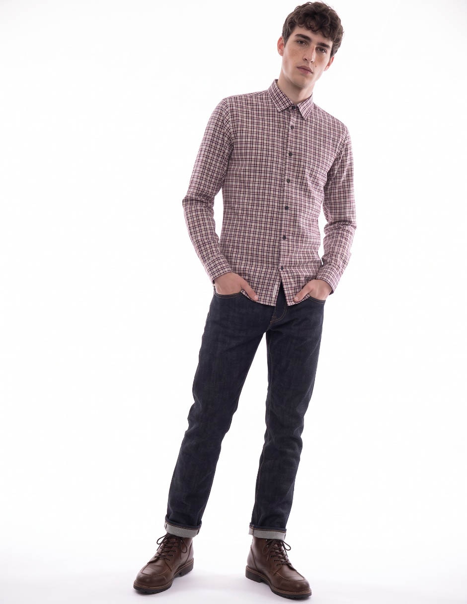 Camisa casual manga larga para hombre Camisa casual manga larga para hombre