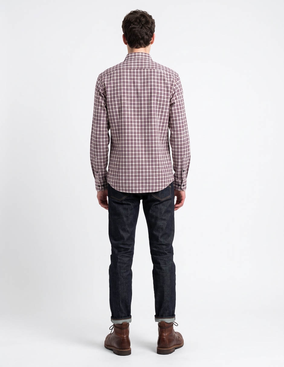 Camisa casual manga larga para hombre 2