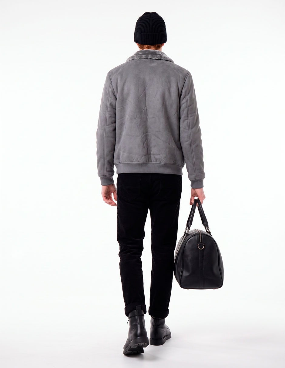 Chamarra bomber con bolsillos para hombre 3