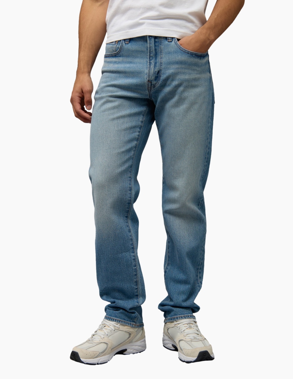 Jeans slim lavado claro para hombre Jeans slim lavado claro para hombre
